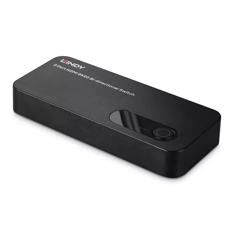 Lindy 38339 comutador HDMI 2.1 8K60 bidirecional de 2 portas, HDR, preto