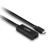 Lindy extensão ativa USB 3.2 Gen 2 C/C de 5 m, 5 m, USB C, USB C, USB 3.2 Gen 2 (3.1 Gen 2), 10 Gbit/s, preto