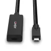 Lindy extensão ativa USB 3.2 Gen 2 C/C de 5 m, 5 m, USB C, USB C, USB 3.2 Gen 2 (3.1 Gen 2), 10 Gbit/s, preto