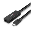 Lindy extensão ativa USB 3.2 Gen 2 C/C de 5 m, 5 m, USB C, USB C, USB 3.2 Gen 2 (3.1 Gen 2), 10 Gbit/s, preto