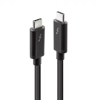 Lindy cabo Thunderbolt 3 de 2 m, passivo, ficha, ficha, 2 m, 20 Gbit/s, preto, 4096 x 2160 píxeis