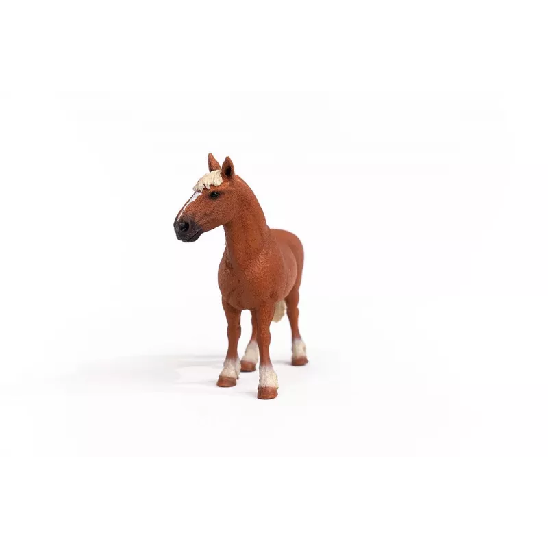 schleich FARM WORLD Cavalo de tração belga, 3 ano(s), Animais da quinta / Brinquedo de quinta, Cavalos, Castanho, Plástico