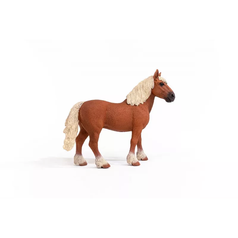schleich FARM WORLD Cavalo de tração belga, 3 ano(s), Animais da quinta / Brinquedo de quinta, Cavalos, Castanho, Plástico