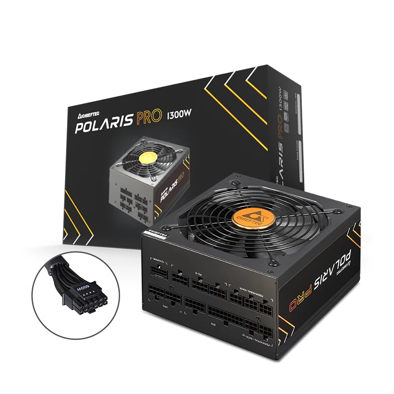 Chieftec Polaris PRO 1300W Fonte de alimentação 20+4-Pin ATX ATX Preto