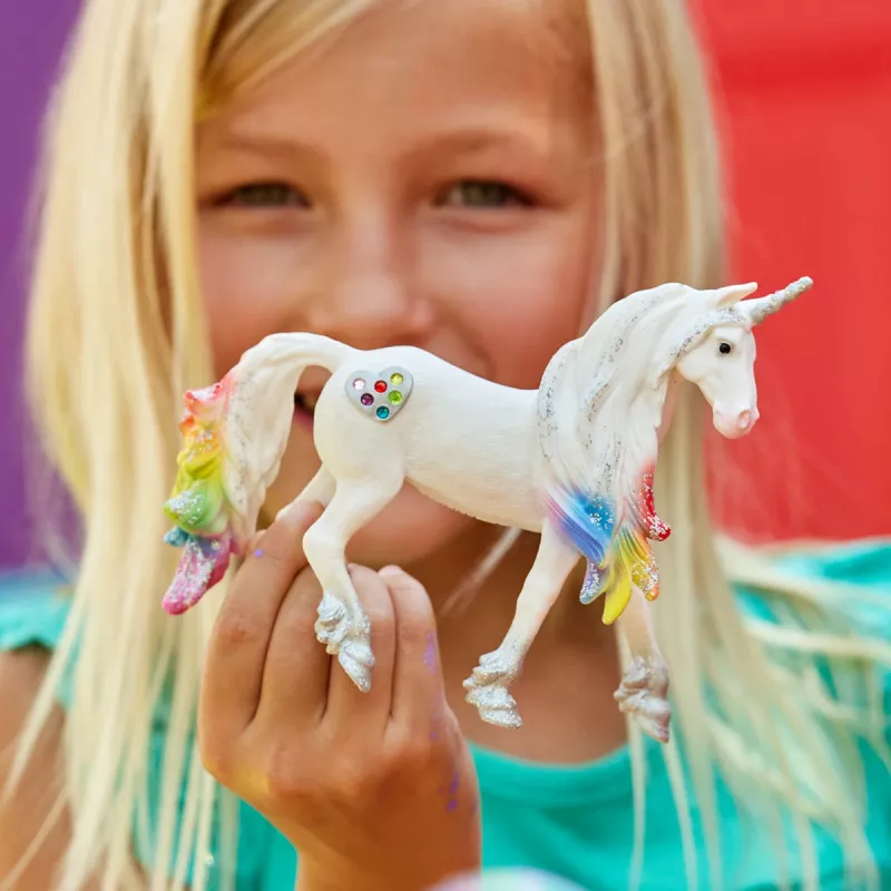 schleich BAYALA Garanhão unicórnio do amor arco-íris, 5 ano(s), Unicórnio / Pégaso, Unicórnios & Fadas, Multicolor, Plástico