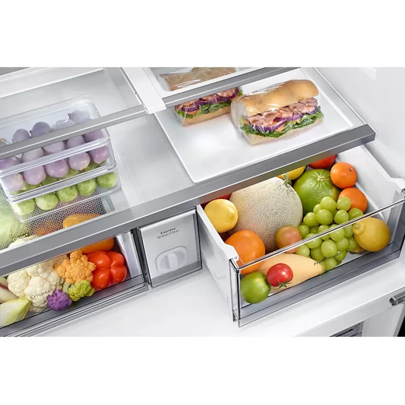Frigorífico side-by-side Samsung RF65A96768A, independente, 647 L, branco