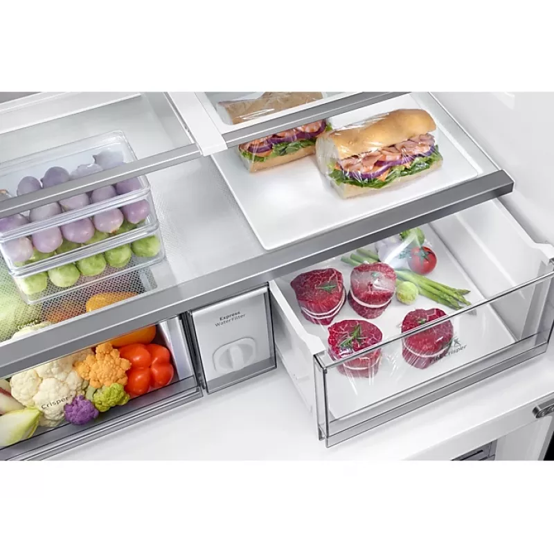 Frigorífico side-by-side Samsung RF65A96768A, independente, 647 L, branco