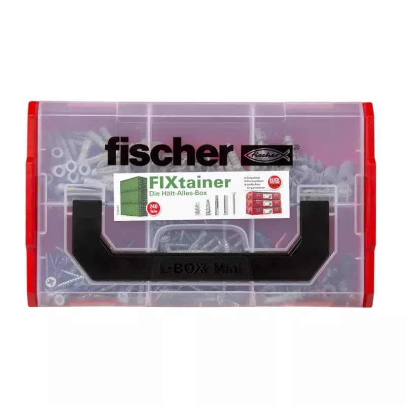 Bucha de expansão Fischer FIXtainer caixa Hält-Alles 50 unid.
