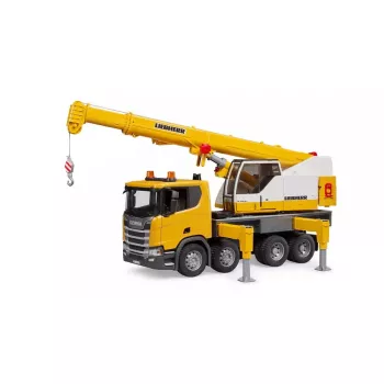 Camião grua BRUDER SCANIA Super 560R Liebherr Camião grua