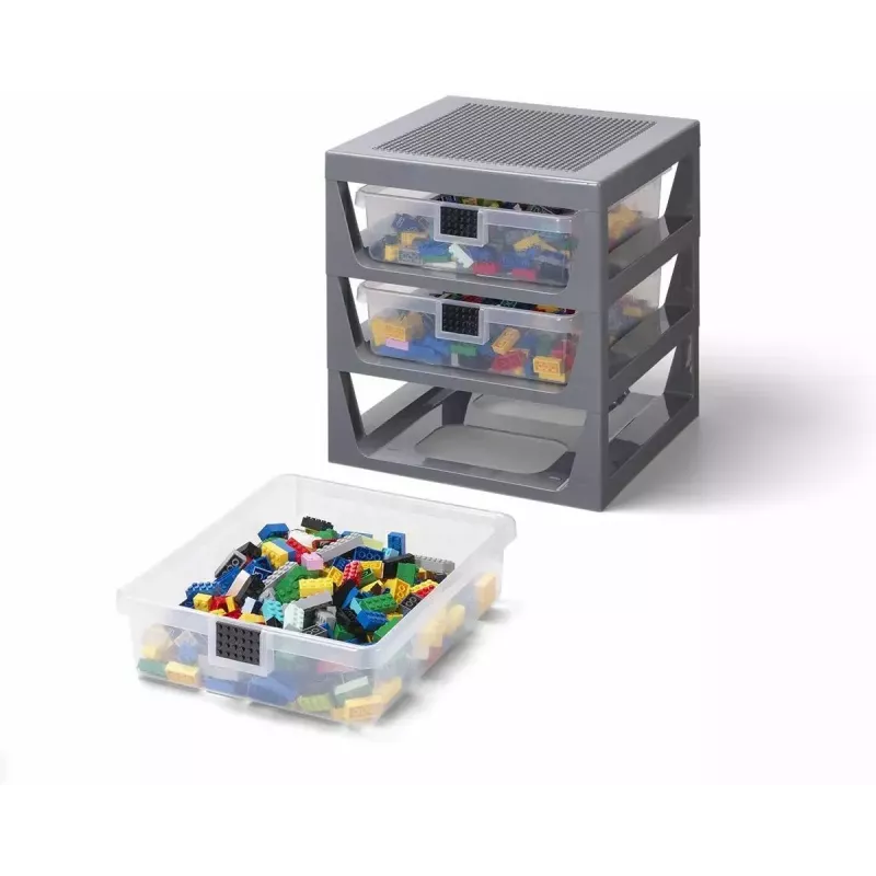 Conjunto de gavetas Room Copenhagen 40950003 caixa de arrumação cinzenta para gavetas