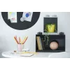 room copenhagen LEGO Brick Shelf 8+4 preta — prateleira de parede modular com 2 prateleiras