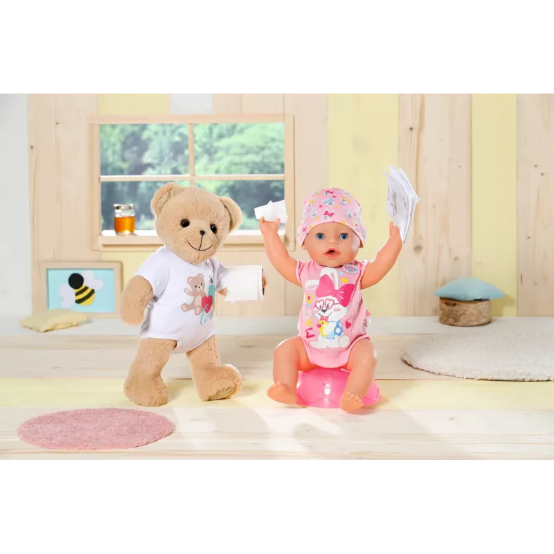 Urso de peluche BABY born Urso branco 0 a 12 anos