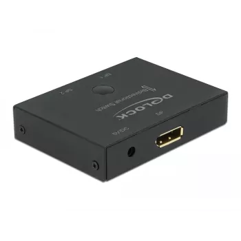 DELOCK DisplayPort 2 - 1 Switch - bidirecional 8K 30 Hz