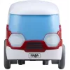 Autocarro HABA Kullerbu Momentum Motor Mini Bus azul cinzento vermelho branco