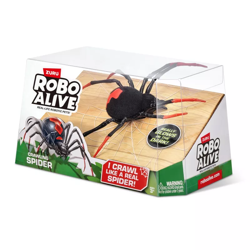 Robo Alive Aranha rastejante brilhante no escuro brinquedo robô ZURU