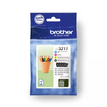 Brother LC3217VAL Cartucho de tinta 4 unid. Original Preto, ciano, magenta, amarelo