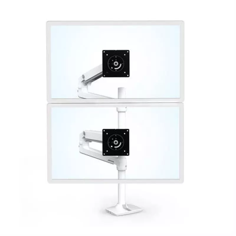 ERGOTRON LX Braço de empilhamento duplo, coluna alta (branco)