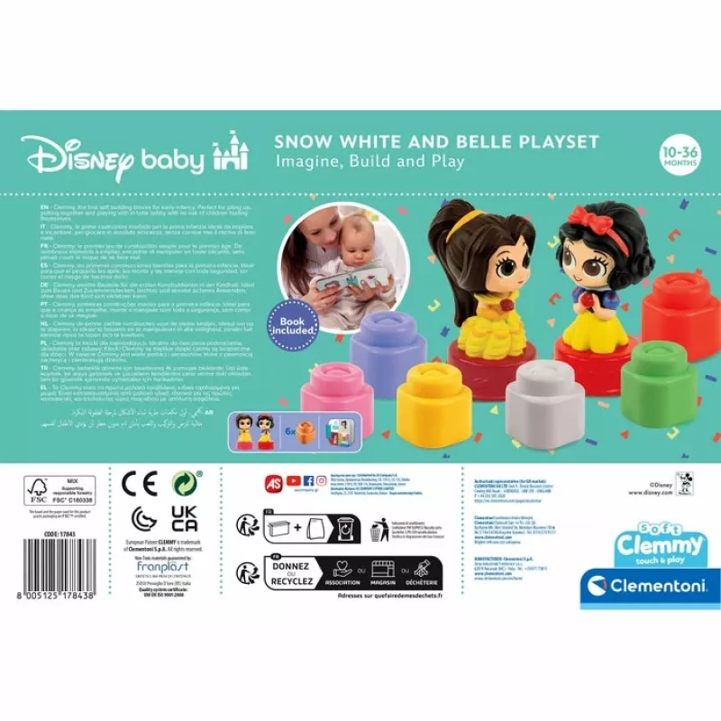 Clementoni Clemmy Disney Princess conjunto de jogo, jogo de destreza, 17843