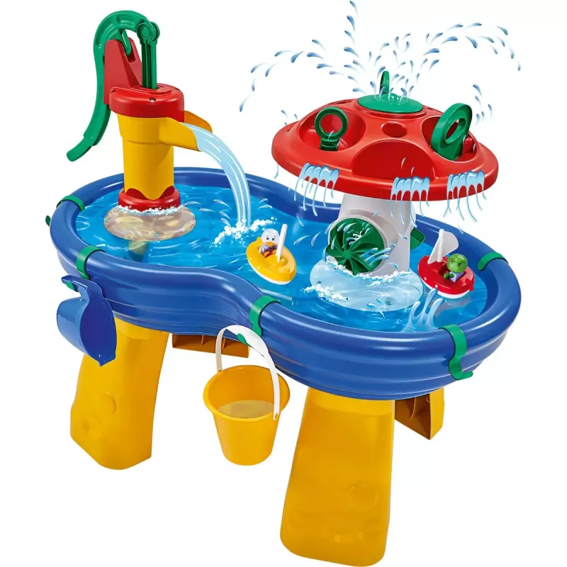 Mesa de água Simba‑Dickie Aquaplay modelo 8700001595 para brincadeiras com água ao ar livre