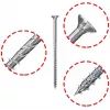 Fischer Power-Fast II 6,0 x 220 parafusos para aglomerado de cabeça cónica, galvanizados, 50 unid.