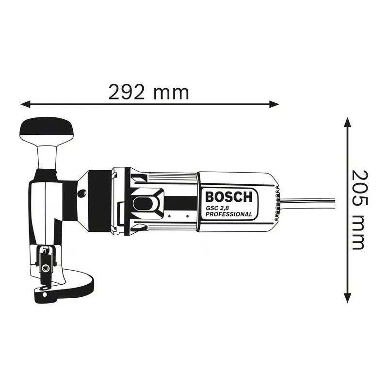 Bosch 0 601 506 103 tesoura elétrica/roedor 2400 golpes/min 500 W