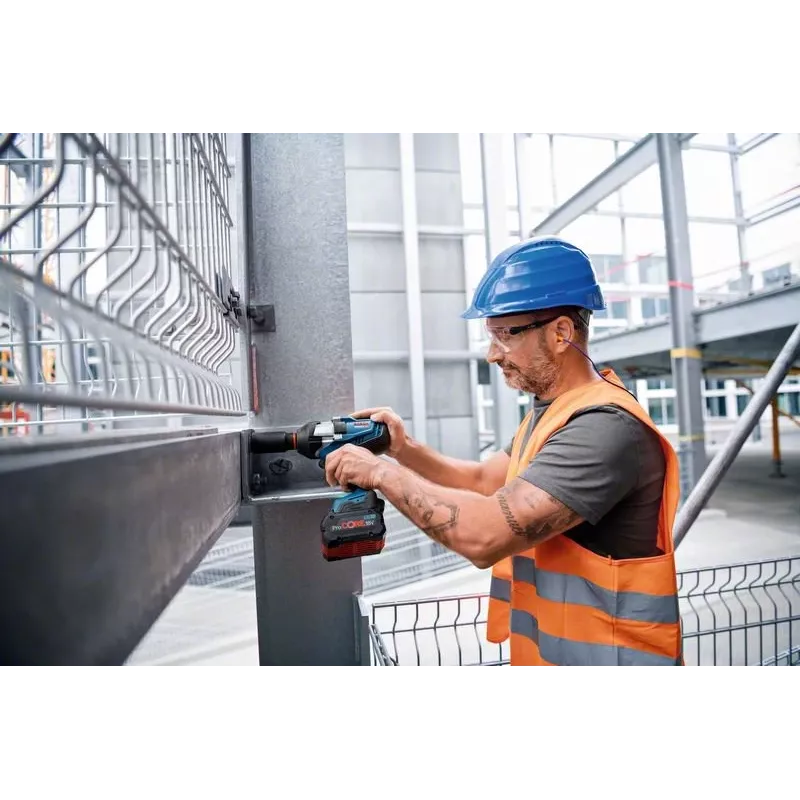 Bosch GDS 18V-1050 H Professional chave de impacto a bateria 18 V, 1050 Nm, 1750 rpm, encaixe quadrado exterior de 3/4", 2 baterias ProCORE18V de 5,5 Ah, L-BOXX, azul/preto