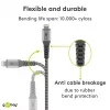 Cabo Lightning Wentronic 49267 0,5 m preto-cinzento