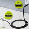 Cabo Lightning Wentronic 49267 0,5 m preto-cinzento