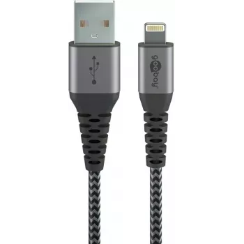 Cabo Lightning Wentronic 49267 0,5 m preto-cinzento