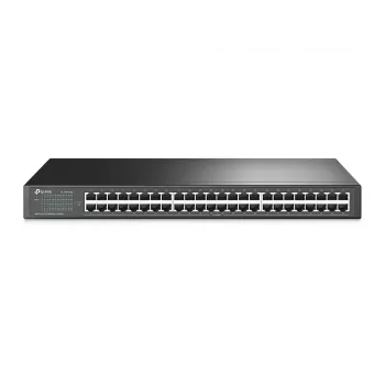 TP-Link switch de rede 48 portas 10/100Mbit/s para rack, não gerido, Fast Ethernet (10/100), montagem em rack, 1U