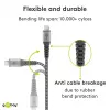Cabo USB Wentronic 49282 USB 2.0 1 m Micro-USB B USB A preto cinzento