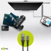 Cabo USB Wentronic 49282 USB 2.0 1 m Micro-USB B USB A preto cinzento