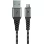 Cabo USB Wentronic 49282 USB 2.0 1 m Micro-USB B USB A preto cinzento