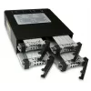 ICY DOCK ToughArmor MB994SP-4SB-1 backplane SATA de 4 baías de 2,5" para baia interna de 5,25", sem tabuleiros, alumínio, ventoinha de 40 mm, SATA 6 Gbit/s, preto