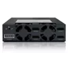 ICY DOCK ToughArmor MB994SP-4SB-1 backplane SATA de 4 baías de 2,5" para baia interna de 5,25", sem tabuleiros, alumínio, ventoinha de 40 mm, SATA 6 Gbit/s, preto