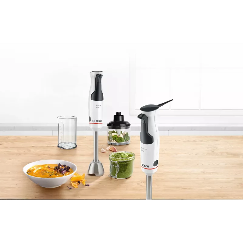 Bosch ErgoMixx Style MS6CM61V2 varinha mágica com vácuo, 1000 W, aço inoxidável/preto
