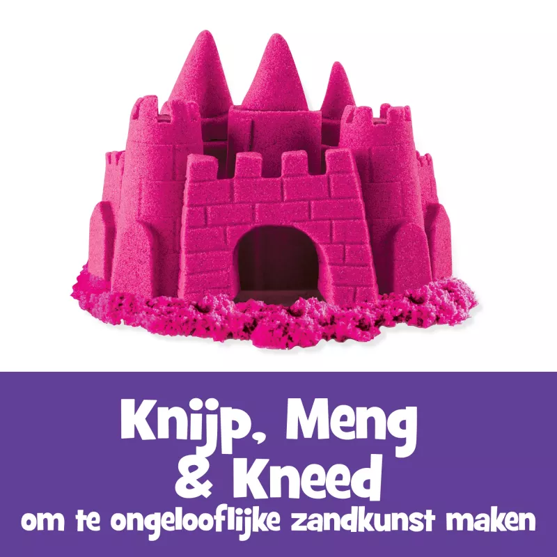 Kinetic Sand, 2 lbs areia cor-de-rosa, presentes de Páscoa, areia sensorial moldável para crianças, saco reutilizável (embalagem pode variar)