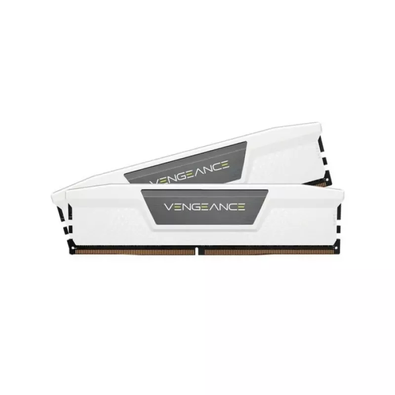 CORSAIR memória 32GB (2x16GB) DDR5 DRAM 6400MT/s CL32 kit de memória Vengeance – branco