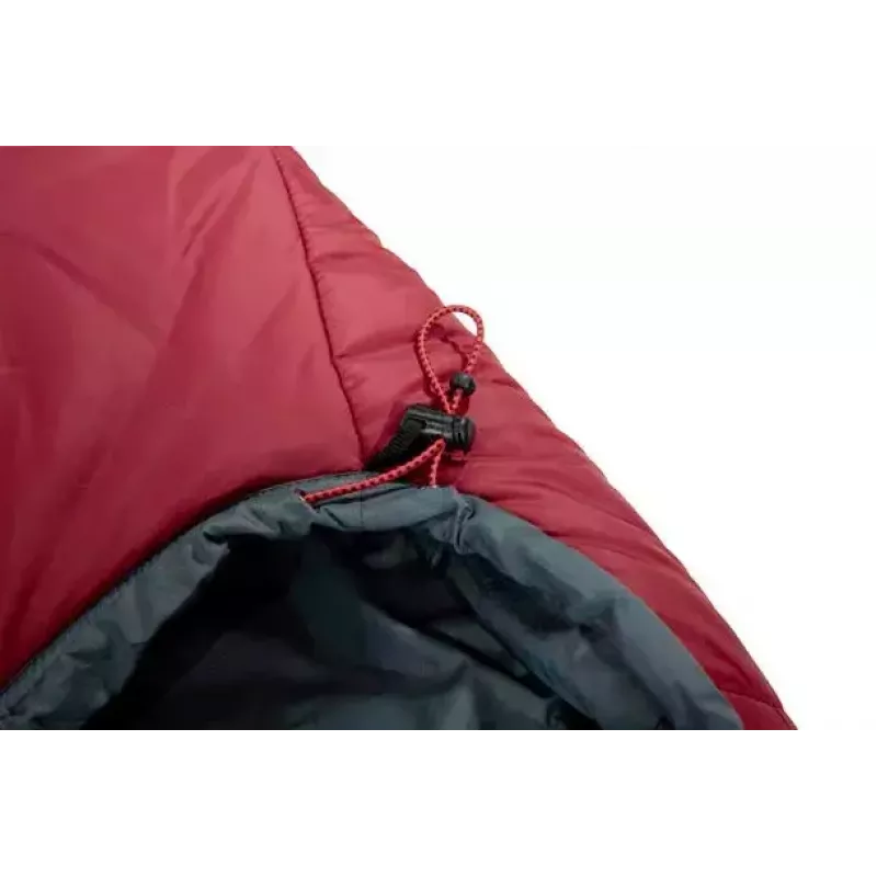 Saco-cama múmia High Peak Hyperion 1M nylon cinzento vermelho 210 cm
