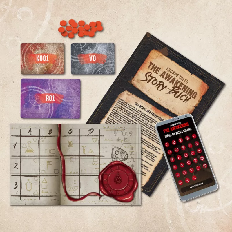 Kosmos Escape Tales: The Awakening jogo de tabuleiro dedução