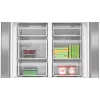 Bosch Serie 4 KFN96APEA frigorífico combinado Side-by-Side, French Door, de instalação livre, 605 l (405 l + 200 l), Home Connect, classe energética E, aço inoxidável