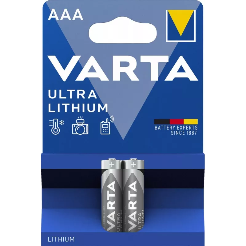 Pilha descartável VARTA Ultra Lithium AAA 1,5 V