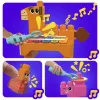 Brinquedo de construção sensorial MEGA BLOKS Fisher Price Quinta Musical (45 peças) para crianças pequenas