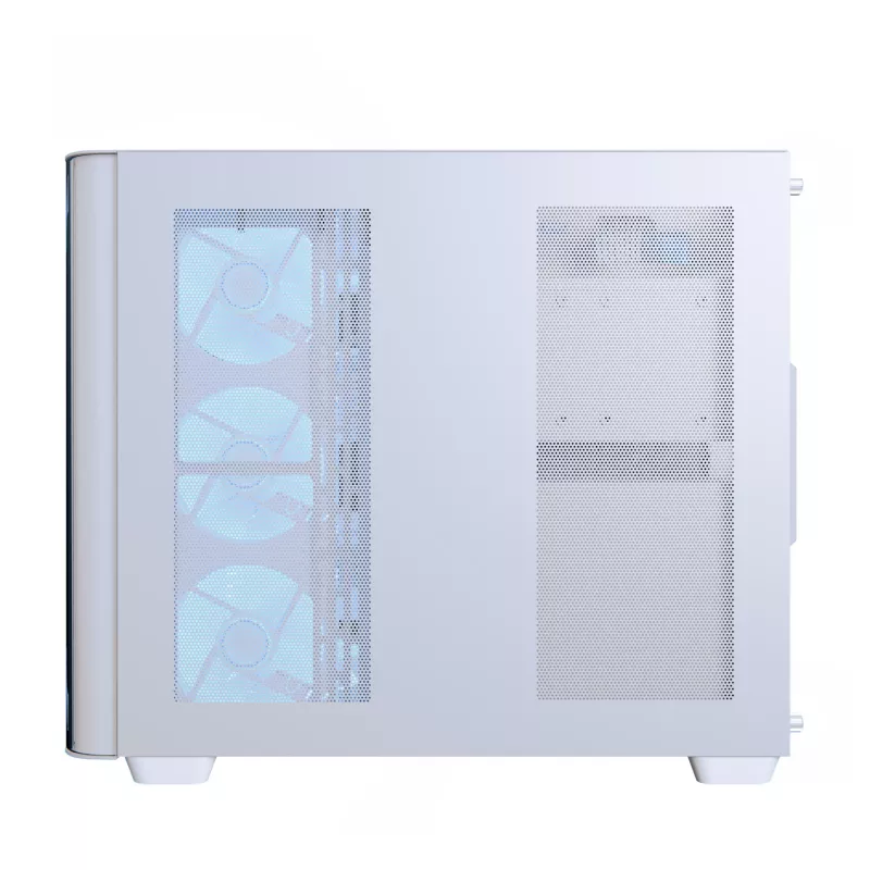 Caixa de PC Aerocool P500C Midi Tower branco ATX fonte lateral 3 ventoinhas de 120 mm