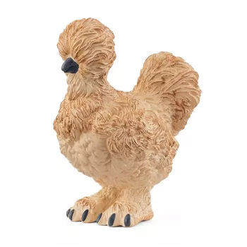 Schleich Galinha Silkie modelo 14891 — figura de animal de quinta, multicolor, para crianças a partir dos 3 anos