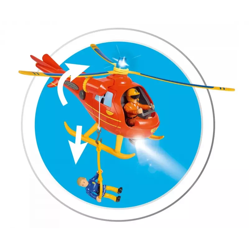 Helicóptero Simba Toys 109252510 Fireman Sam laranja 3+