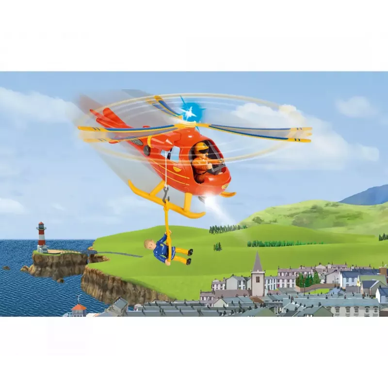 Helicóptero Simba Toys 109252510 Fireman Sam laranja 3+