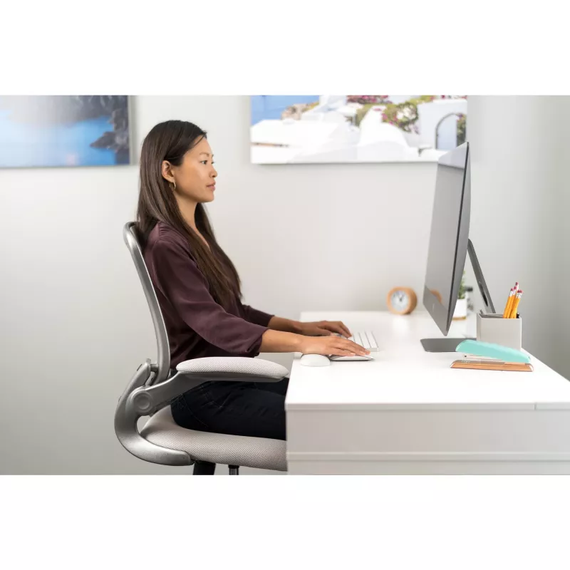 Kensington ErgoSoft K50432EU apoio de pulso para rato padrão, pele sintética, gel, cinzento
