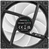 Ventoinha de caixa DeepCool FD12 ARGB 120mm preta 120x120x25