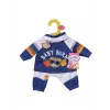 BABY born fato de treino azul-marinho 43cm conjunto de roupa para boneca